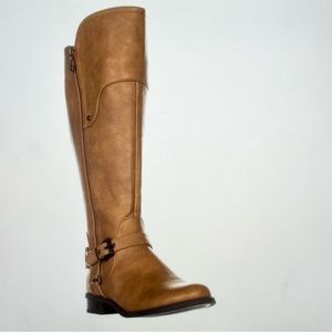 NWT Guess Harson Wide Calf Faux Leather Boots